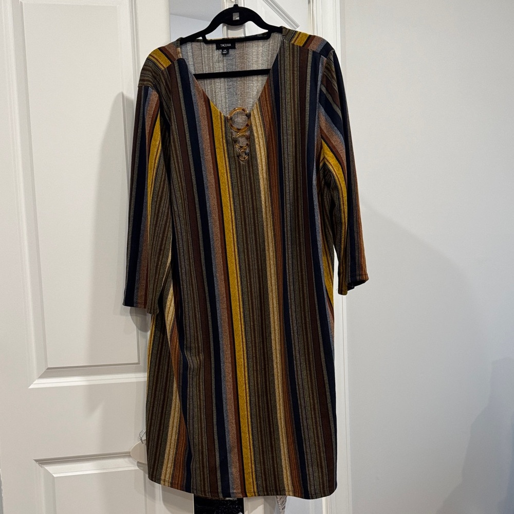 Tacera Multicolor Striped Garment